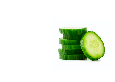 CUCUMBER EXTRACT - HERO INGREDIENT - Cucumber extract, with its 95% water content, deeply hydrates the skin, replenishing moisture and leaving it refreshed and supple. - MILVANI HOLISTIC SKINCARE