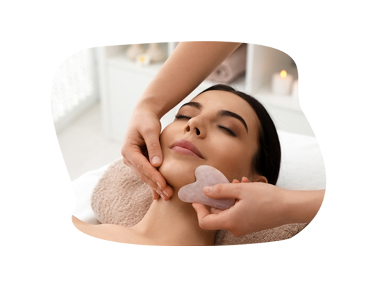 GUA SHA LYMPHATIC DRAINAGE TREATMENT - ACNE FACIAL - MILVANI HOLISTIC SKIN CARE. Northfield, Illinois